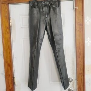 Berman's Leather Pants Jeans